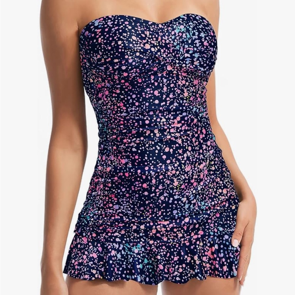 Women's Multicolor One Piece Swimsuit